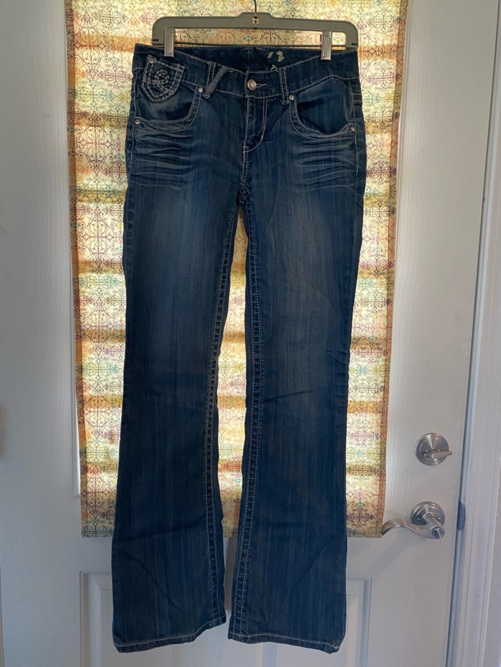 Seven7 Dark Indigo Flare Jeans